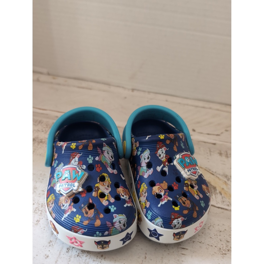 Crocs Paw Patrol Off Court 208853-425 Clogs Kids US 5 Blue Slip On Shoes EBS2636